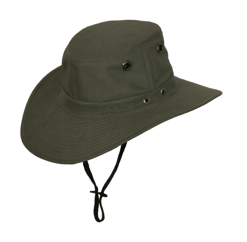 Klobúk bavlnený Scippis Grove - olivový, S