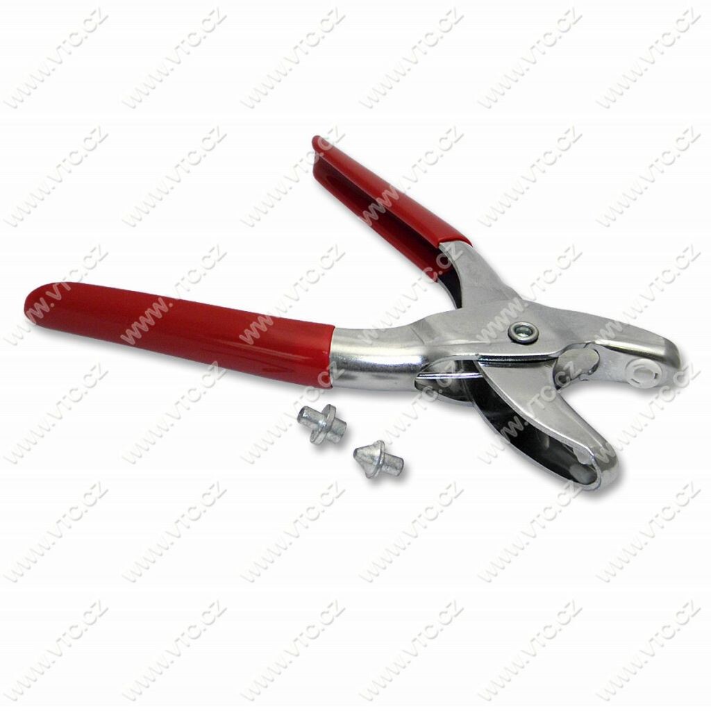 Kliešte nitovacie Koh-I-Noor - strieborné-červené