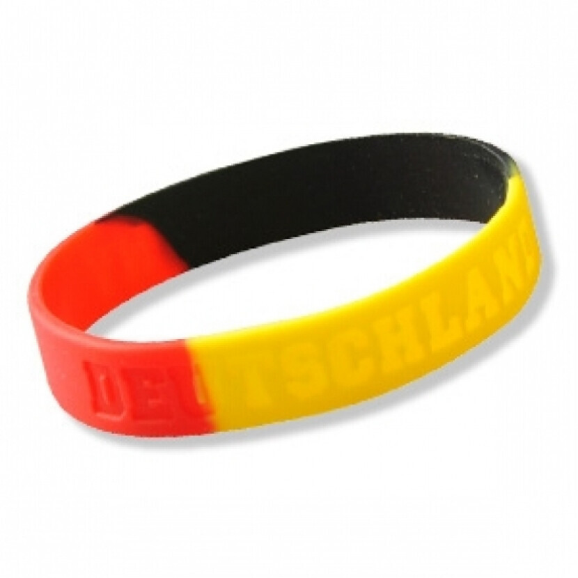 Silikónový náramok Nemecko 1 ks - farebný