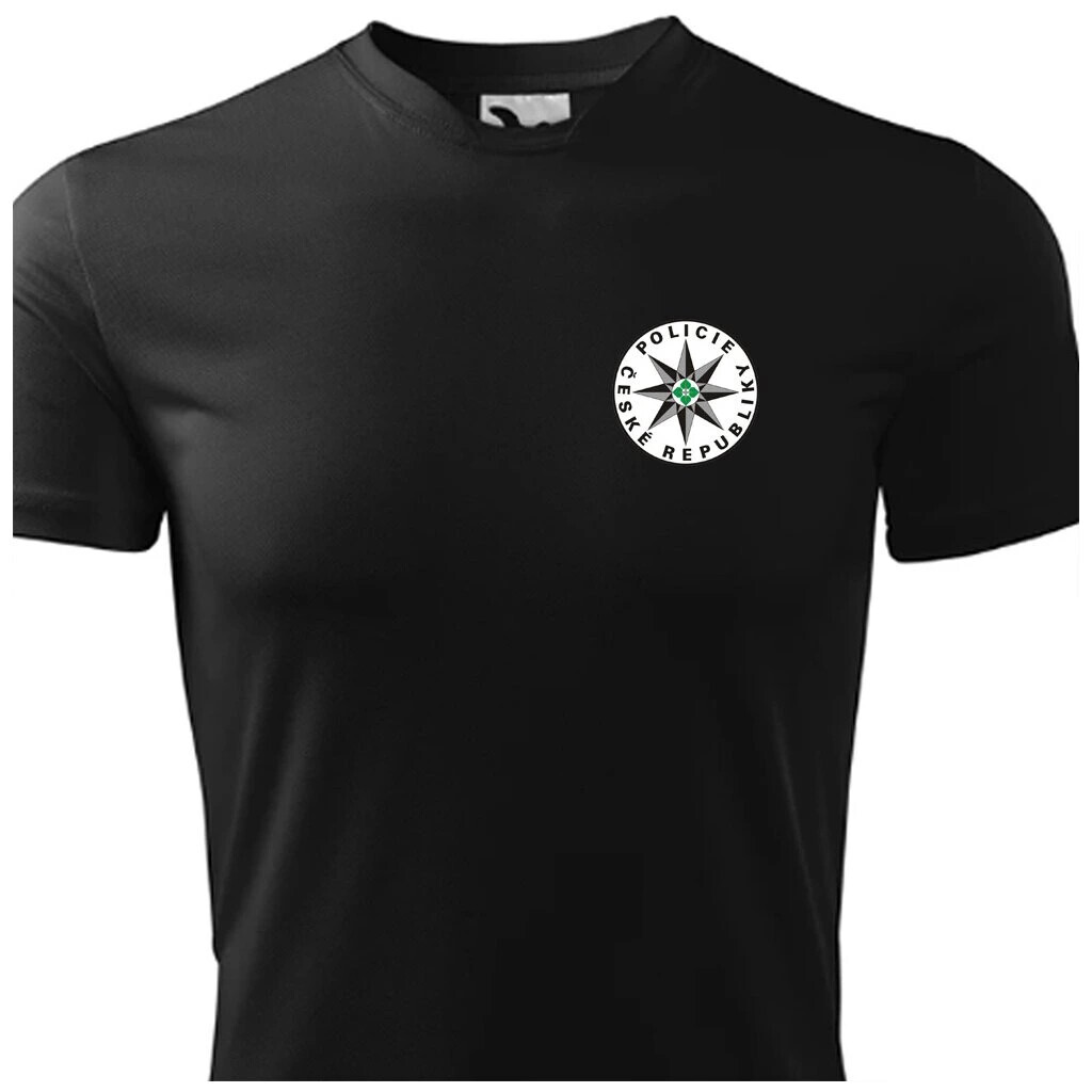 Tričko funkčné Striker znak Polícia Českej republiky - čierne, M