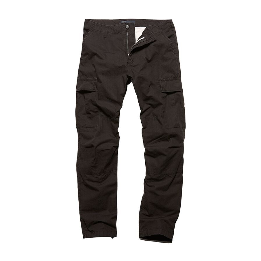 Nohavice Vintage Industries Tyrone BDU - čierne, 33