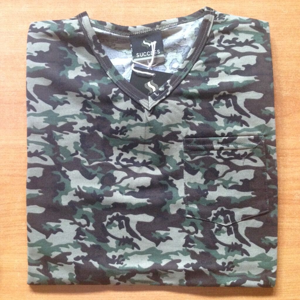 Maskáčové tričko Success V - woodland, M