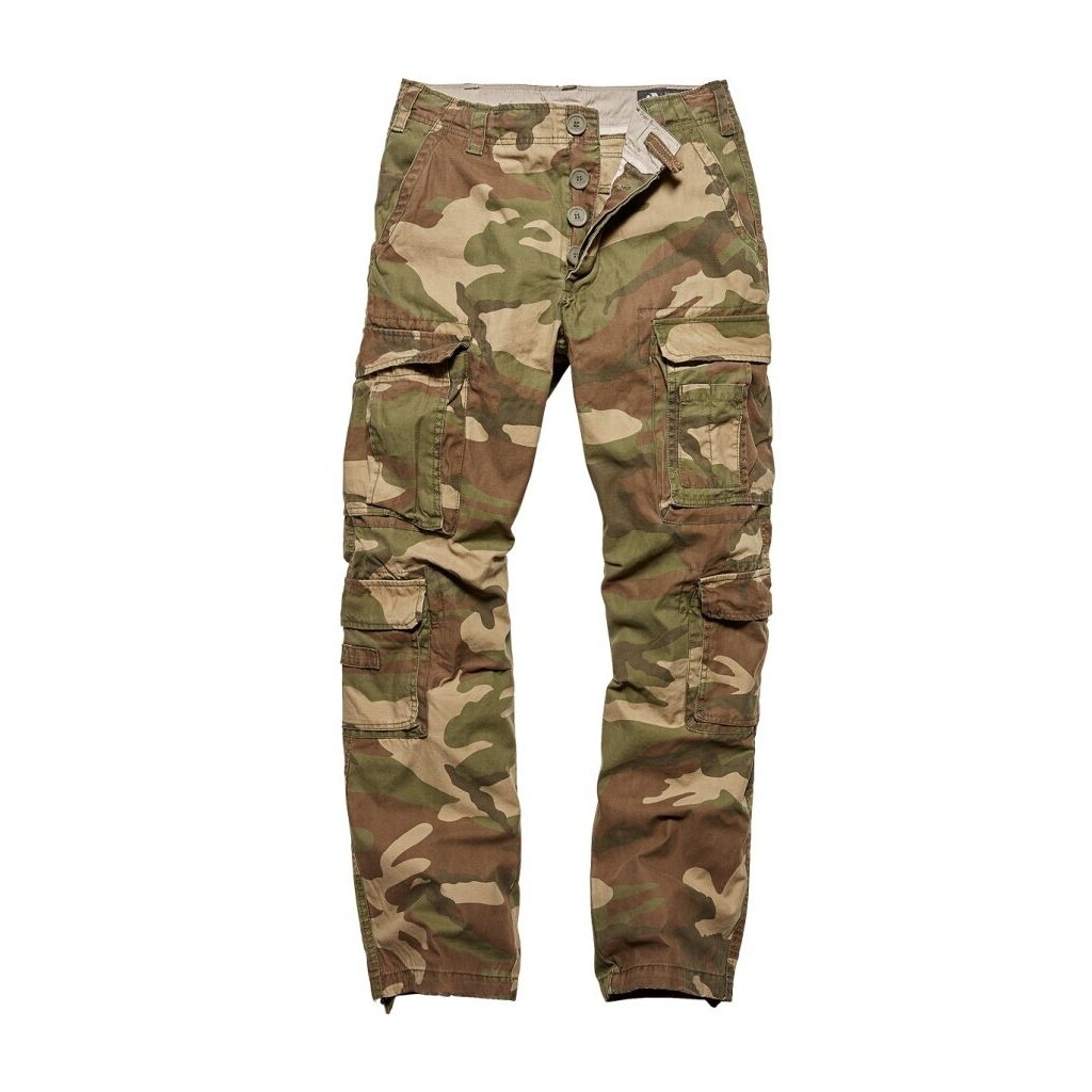 Nohavice Vintage Industries Pack - woodland, L