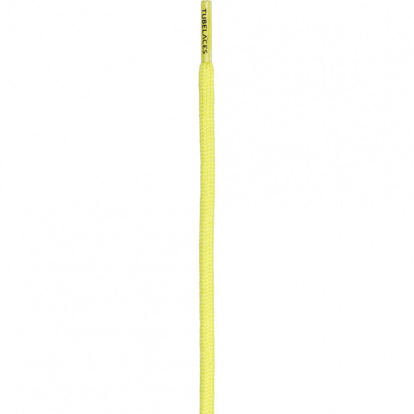 Šnúrky do topánok Tubelaces Rope Solid - žlté svietiace, 130