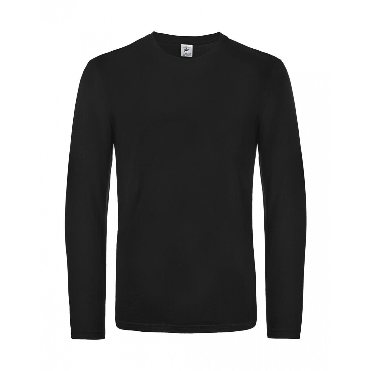 Tričko s dlhým rukávom B&C LSL Ultra - čierne, L