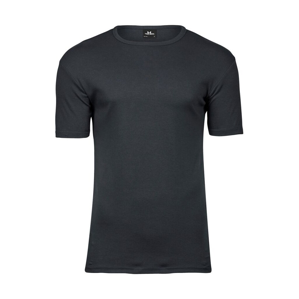 Tričko pánske Tee Jays Interlock - tmavo sivé, L