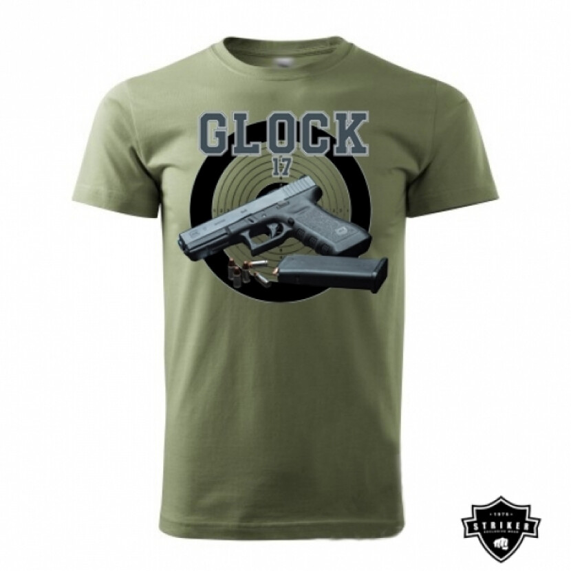 Tričko Striker GLOCK 17 - olivové, S