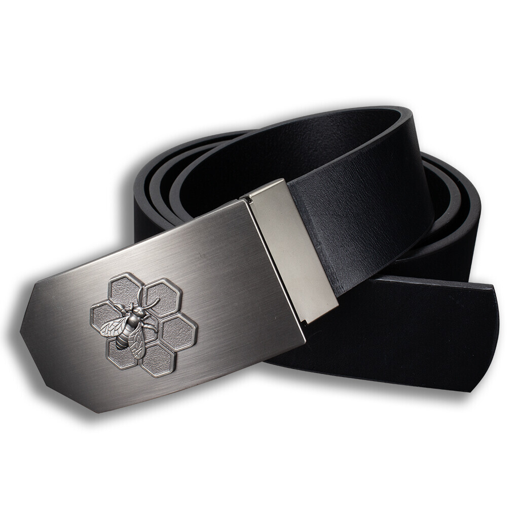 Opasok kožený včelársky Včelári 4 cm - čierny, 100