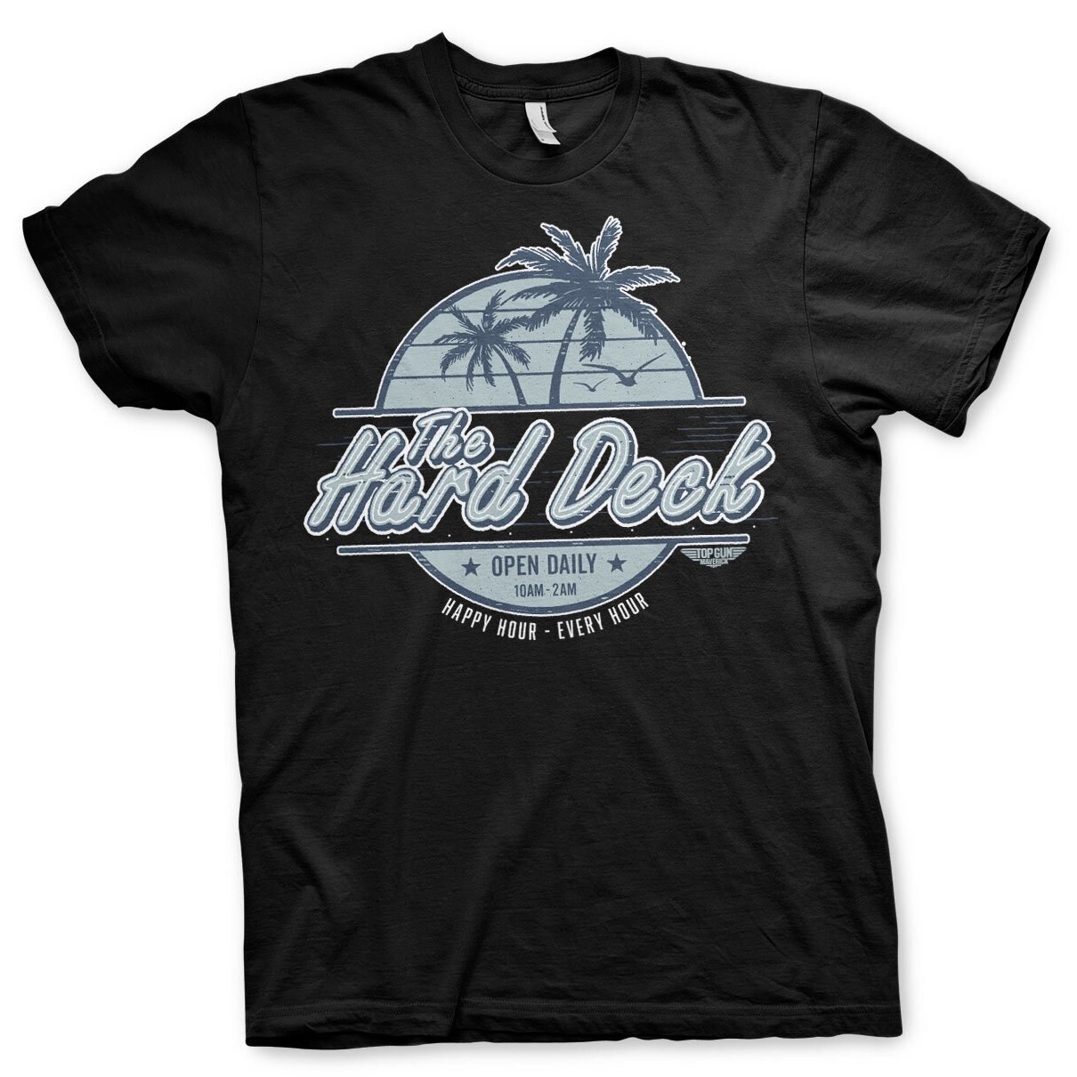 Tričko Top Gun Maverick The Hard Deck - čierne, M
