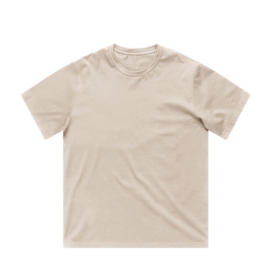 Tričko Vintage Industries Devin - svetlo hnedé - fixalové - pieskové, L