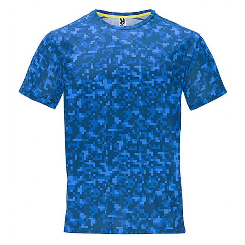 Pánske športové tričko Roly Assen - blue-camo, M