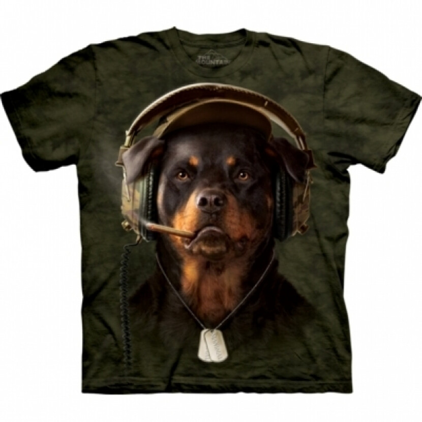 Tričko unisex The Mountain DJ Sarge - zelené, S