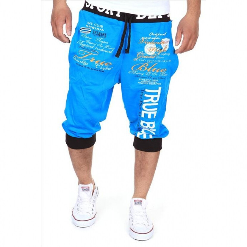 3/4 nohavice Violento True Blue - modré-čierne, M