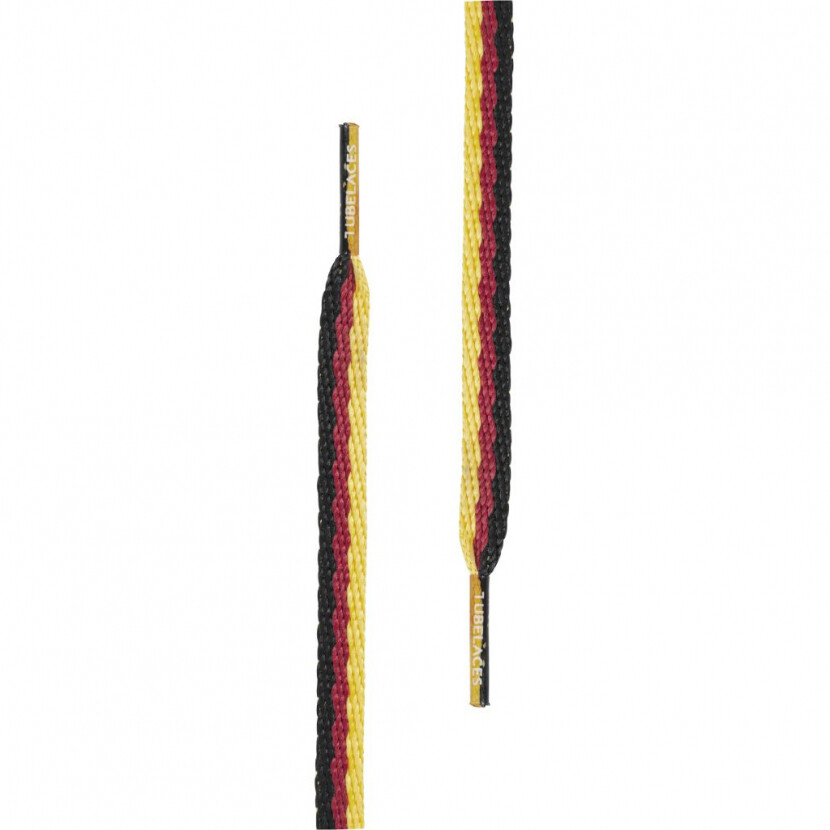 Šnúrky do topánok Tubelaces Flat German - farebné, 120