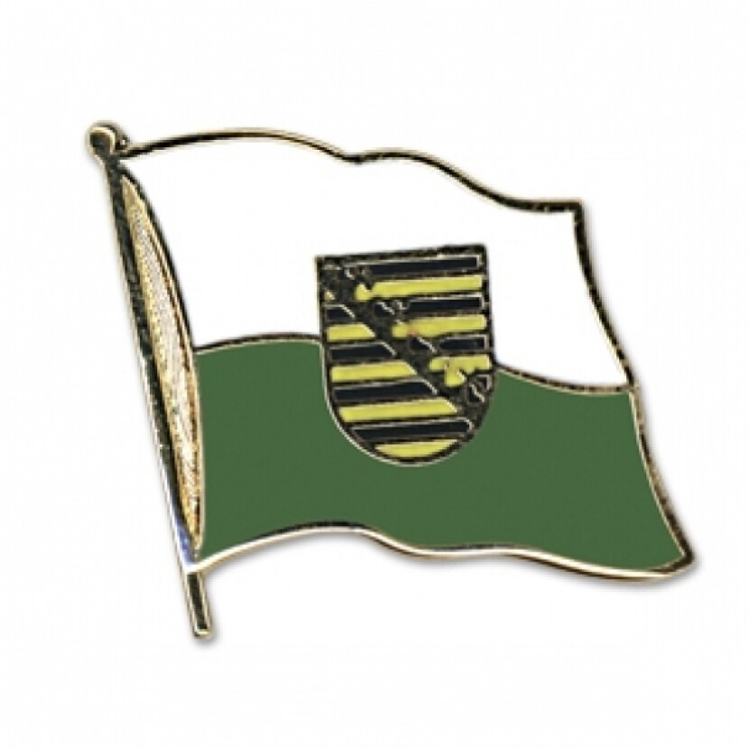 Odznak (pins) 20mm vlajka Sasko - farebný