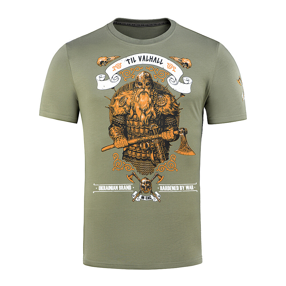 Tričko s potlačou M-Tac Viking - olivové, 3XL