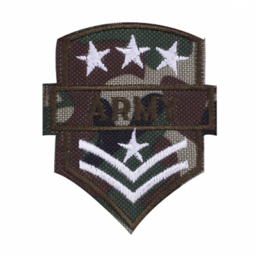 Nášivka nažehľovacia hodnosť US Army Lieutenant 6,1x7,6 cm - woodland