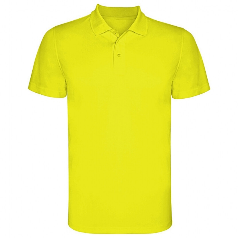 Pánska športová polokošeľa Roly Monzha - žltá svietiaca, S