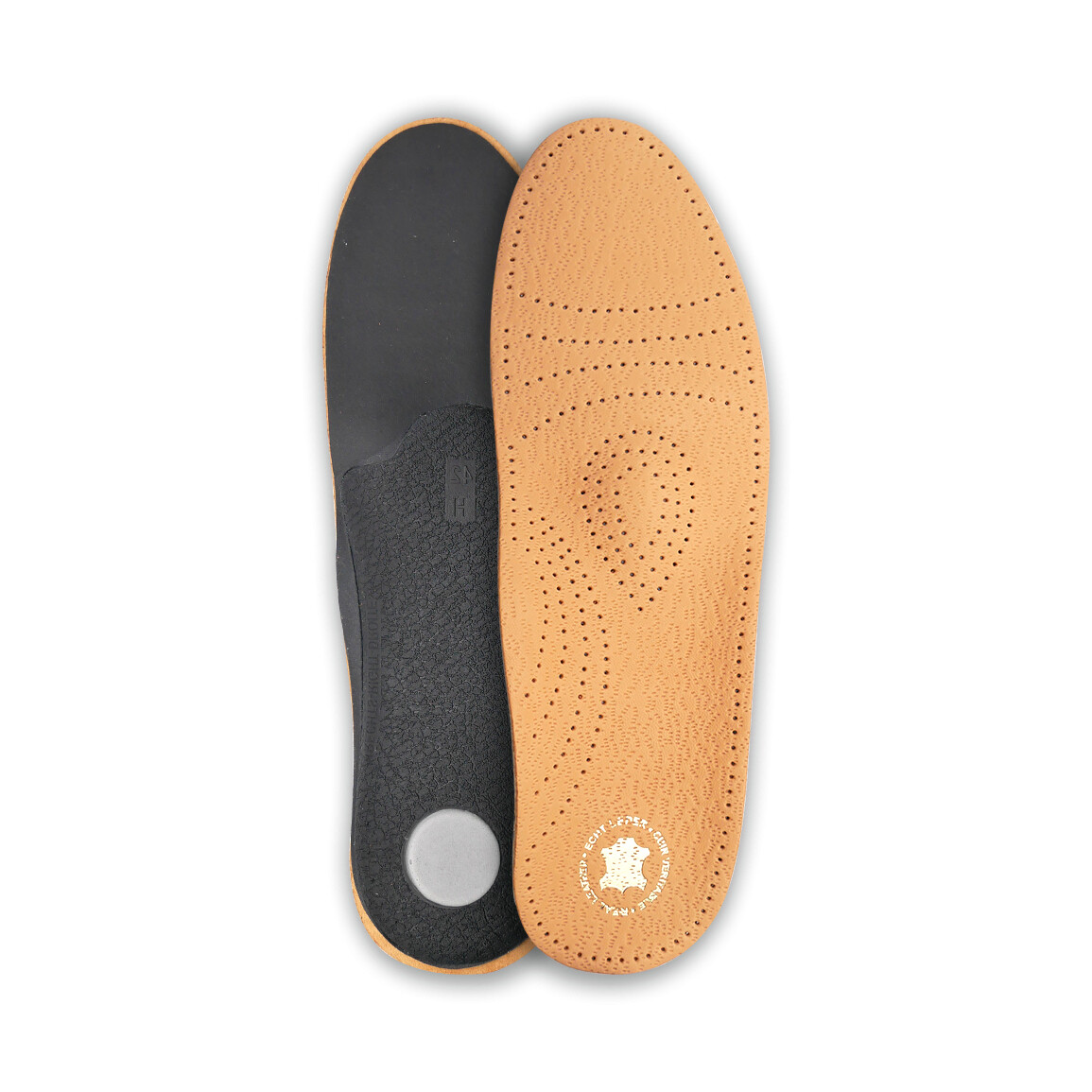 Kožené ortopedické vložky do topánok HealMed 299 - hnedé, 35