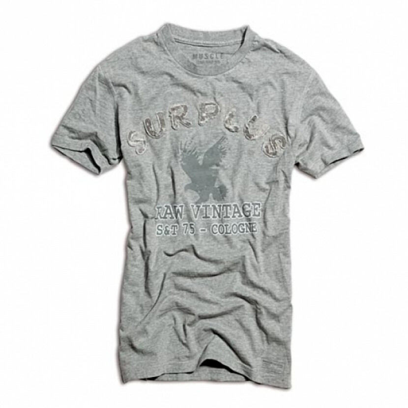 Tričko Raw Vintage - sivé, S