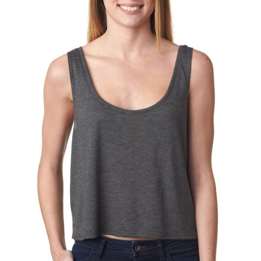 Tielko Bella Boxy Tank - sivé, S