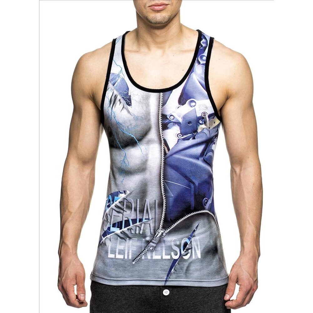 Tielko Leif Nelson Body - sivé-modré, M