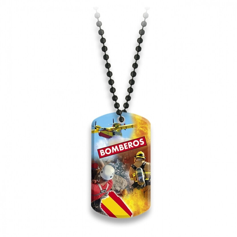 Známka Dog Tag Albainox Bombeiros Spanish - farebná