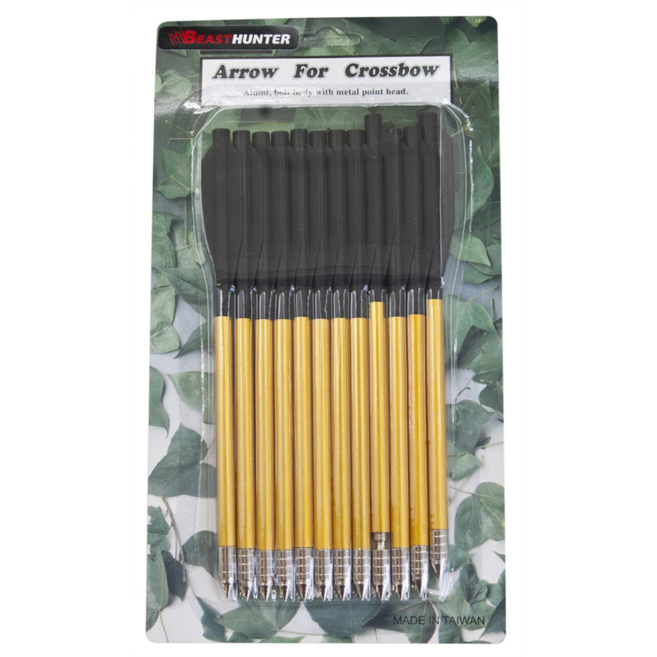 Šípy kuše pištoľové dural 6,5 palcov 80lb 12ks