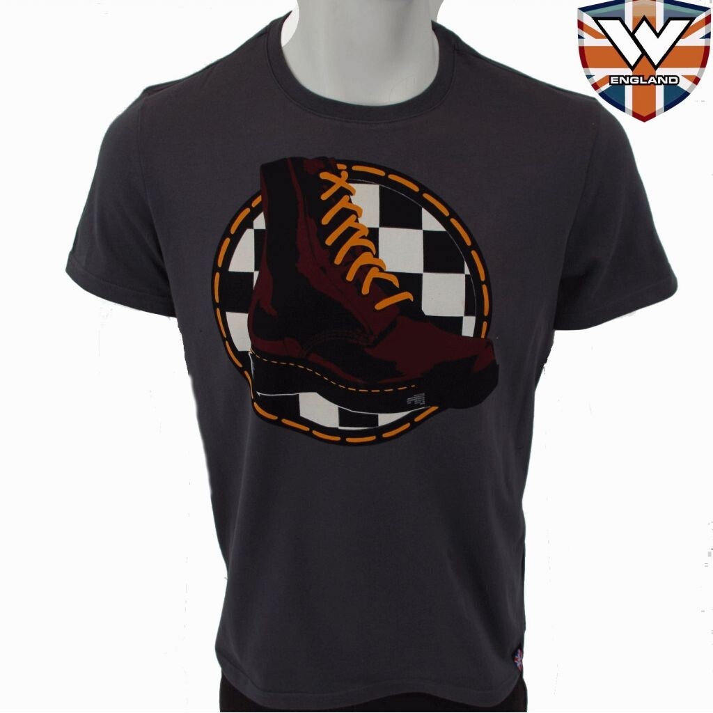 Tričko Warrior Classic Boots - sivé, M