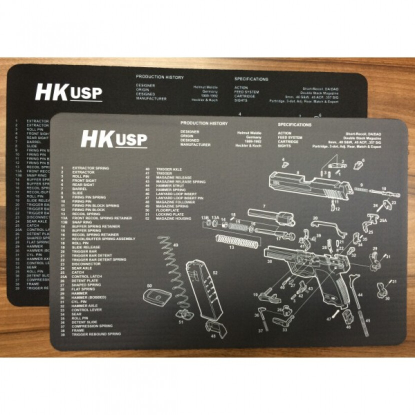 Servisná podložka na čistenie zbraní HK USP - sivá