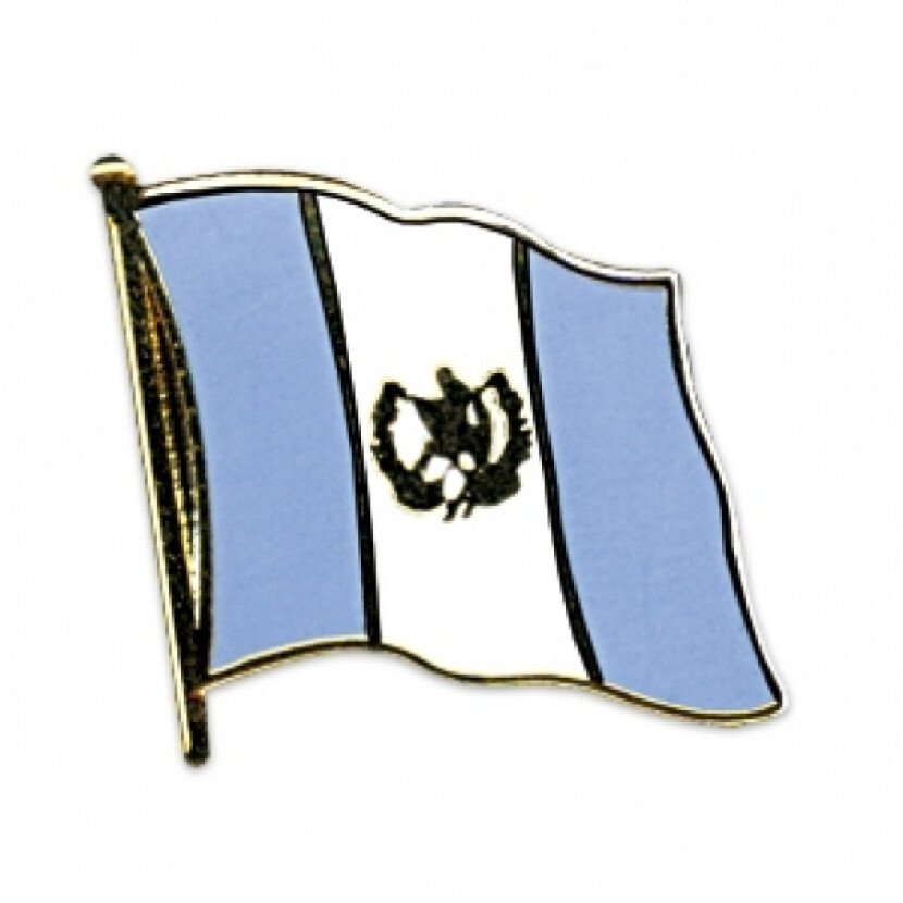 Odznak (pins) 20mm vlajka Guatemala - farebný