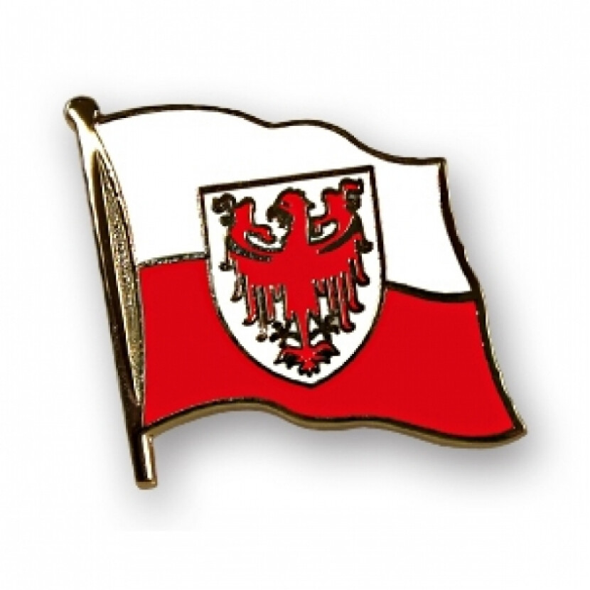 Odznak (pins) 20mm vlajka Južné Tirolsko (Bolzano) - farebný