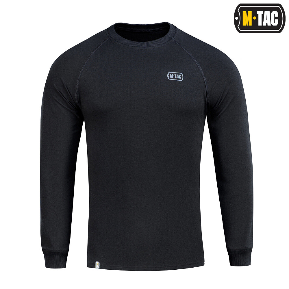 Ľahká mikina M-Tac Raglan Athlete - čierna, XS