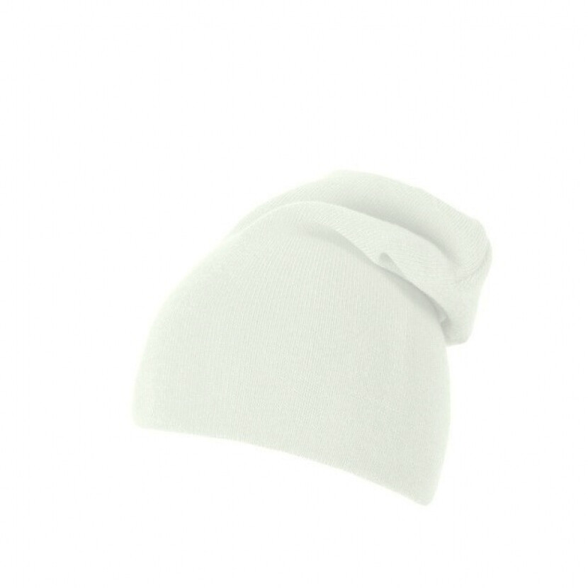 Čiapka zimná predĺžená CoFEE Seamless - biela