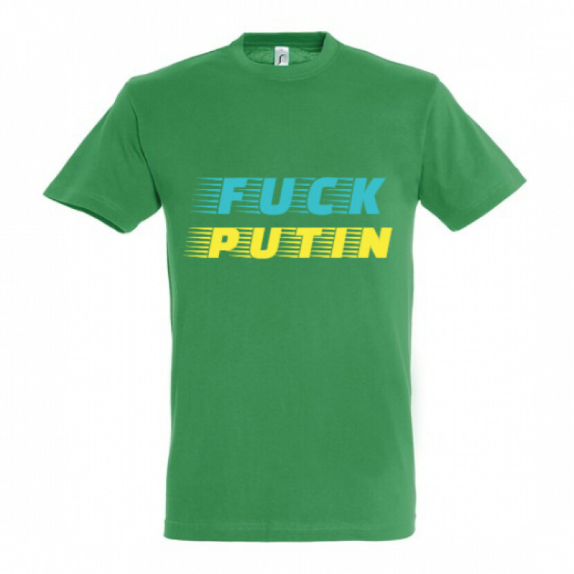 Tričko Fuck Putin - zelené, L