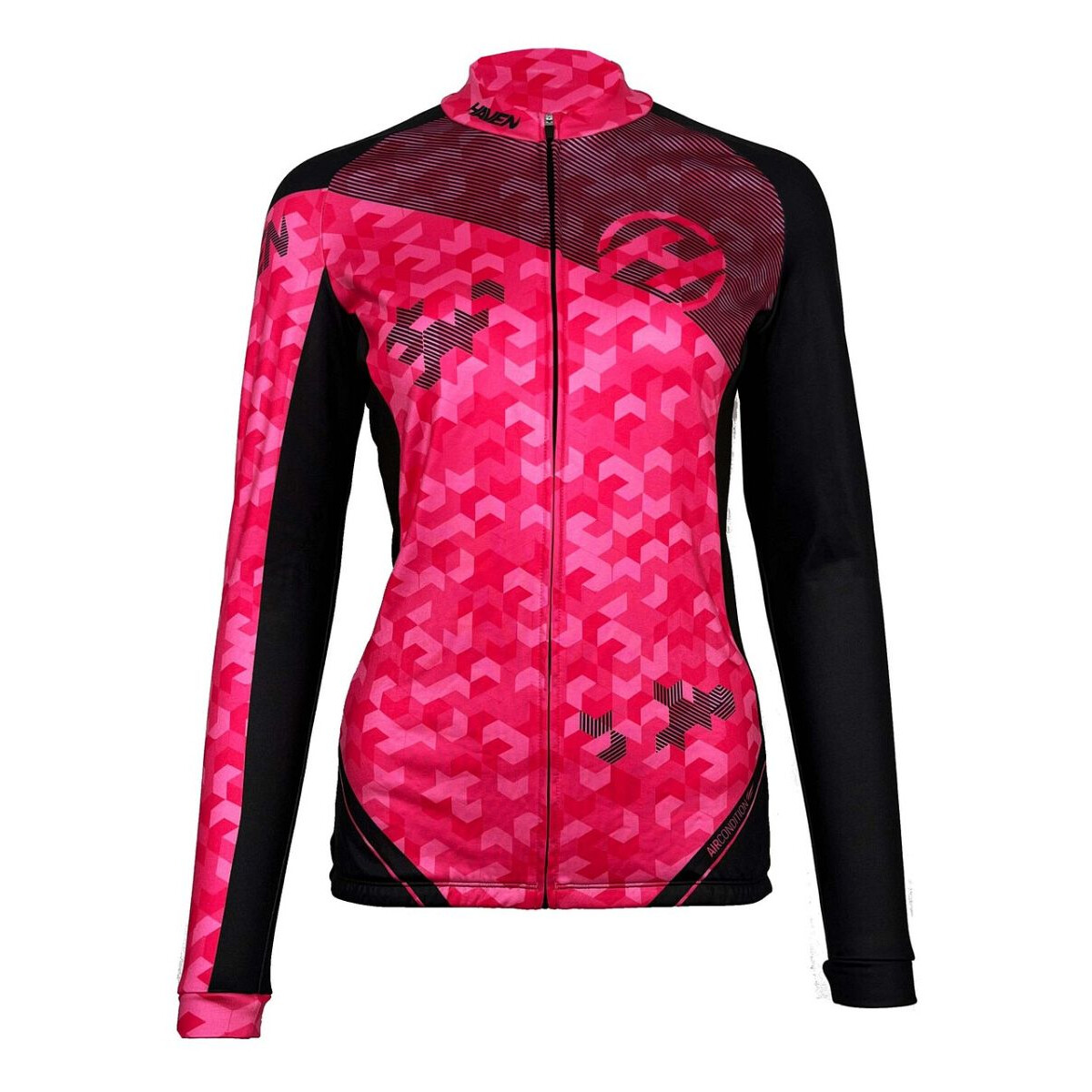 Dres dámsky zateplený Haven Strato - ružový-čierny, S