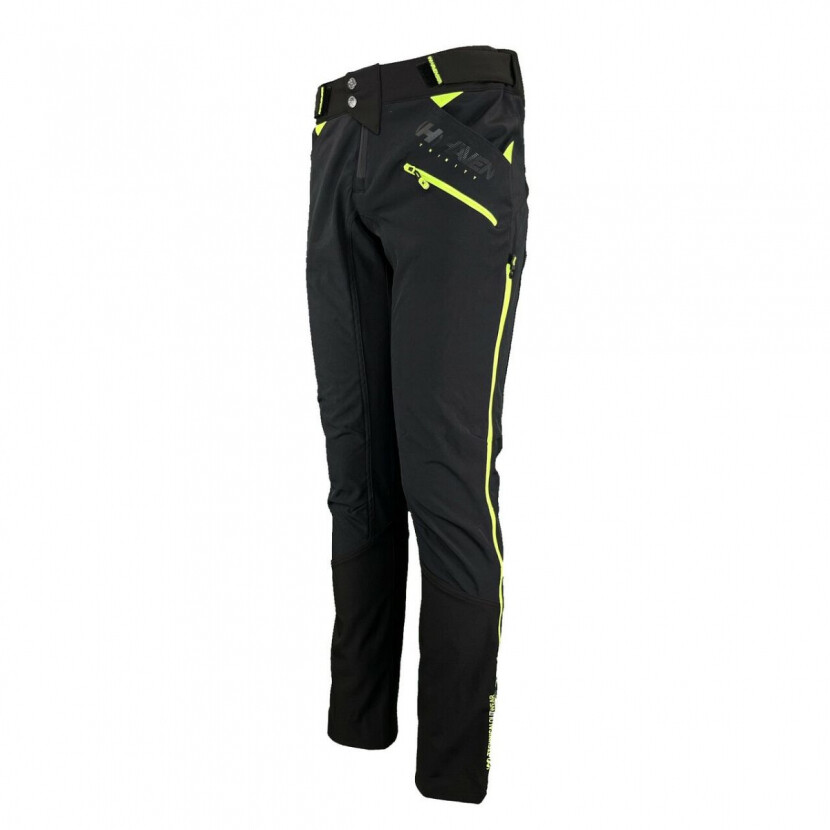 Nohavice unisex Haven Trinity - čierne-zelené, L