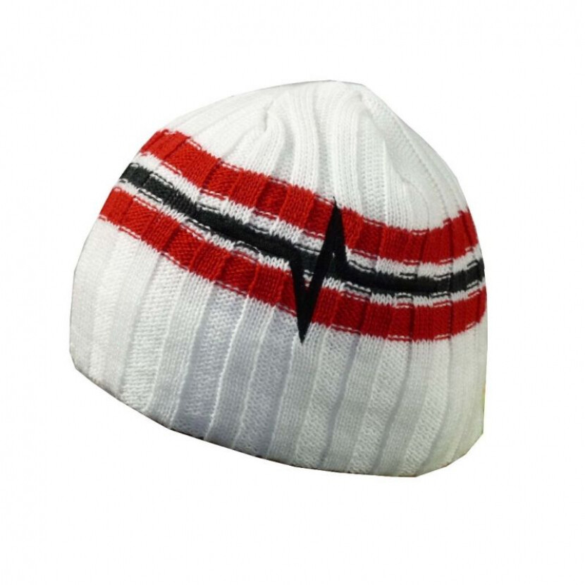 Čiapka Haven Beanie - biela-červená, S/M