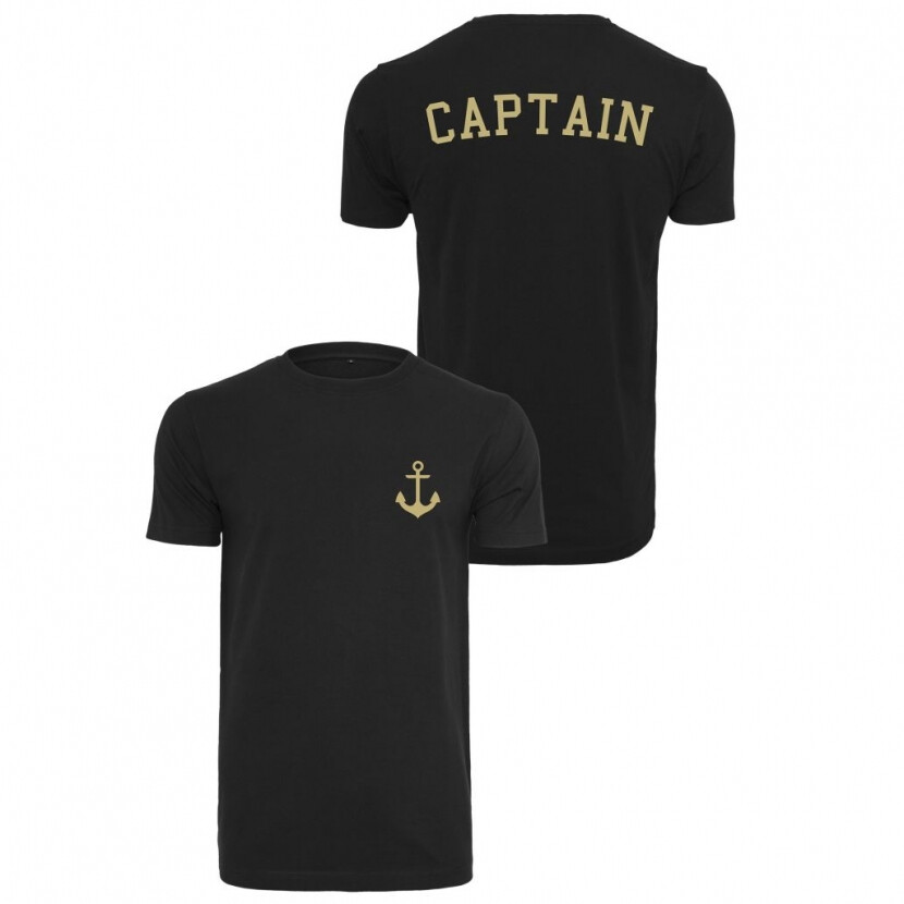 Tričko Mister Tee Captain - čierne, XL
