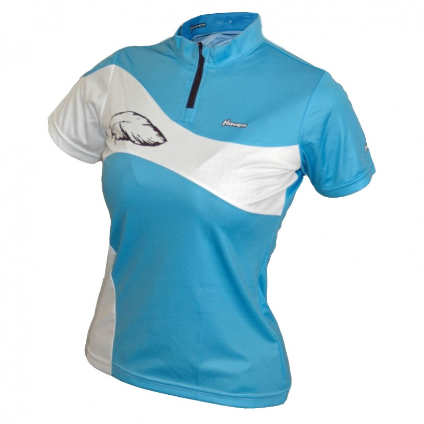 Tričko s krátkym rukávom Haven Comtess - modré-biele, M