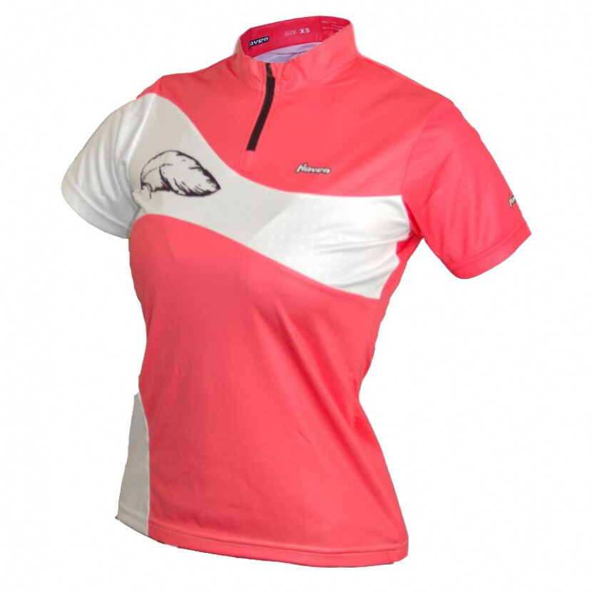 Tričko s krátkym rukávom Haven Comtess - červené-biele, S