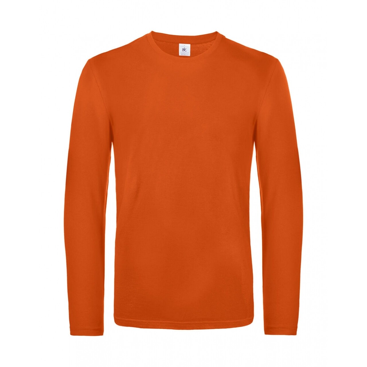 Tričko s dlhým rukávom B&C LSL Ultra - oranžové, S