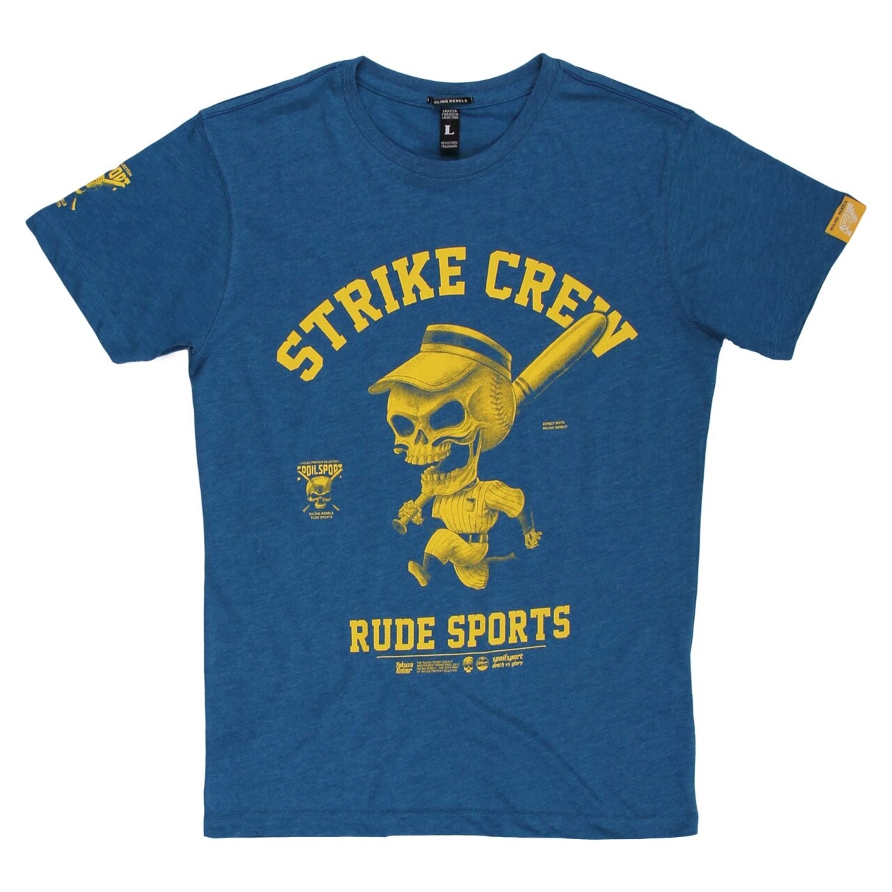 Tričko Yakuza Premium Strike Crew - modré, S