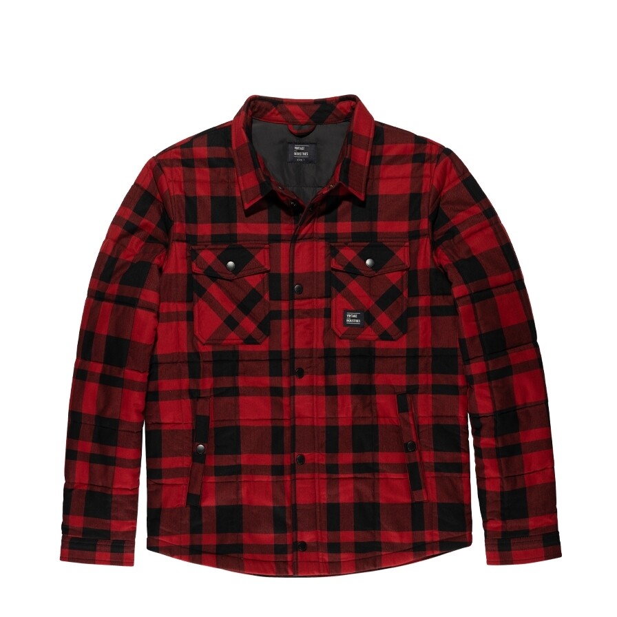 Bunda Vintage Industries Square Plus Padded - červená, L