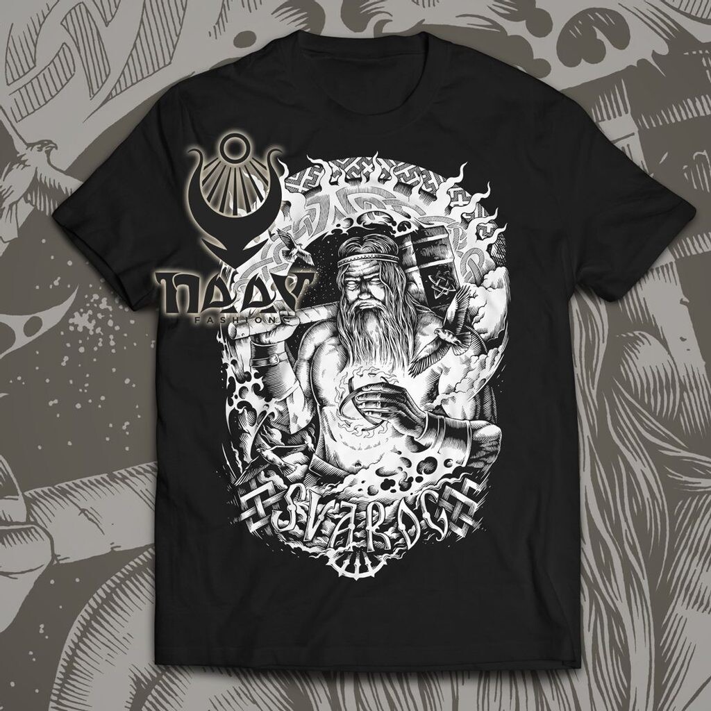 Tričko Naav Svarog - čierne-biele, L