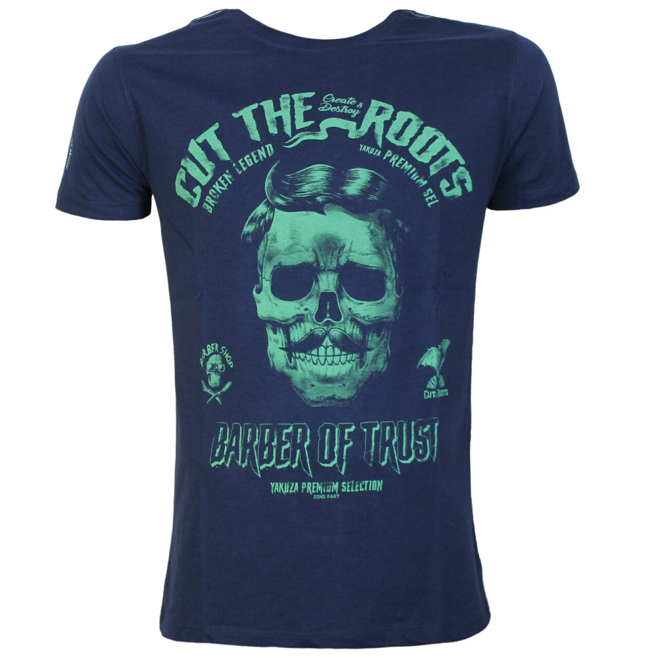 Tričko Yakuza Premium Barber of Trust - navy, 4XL