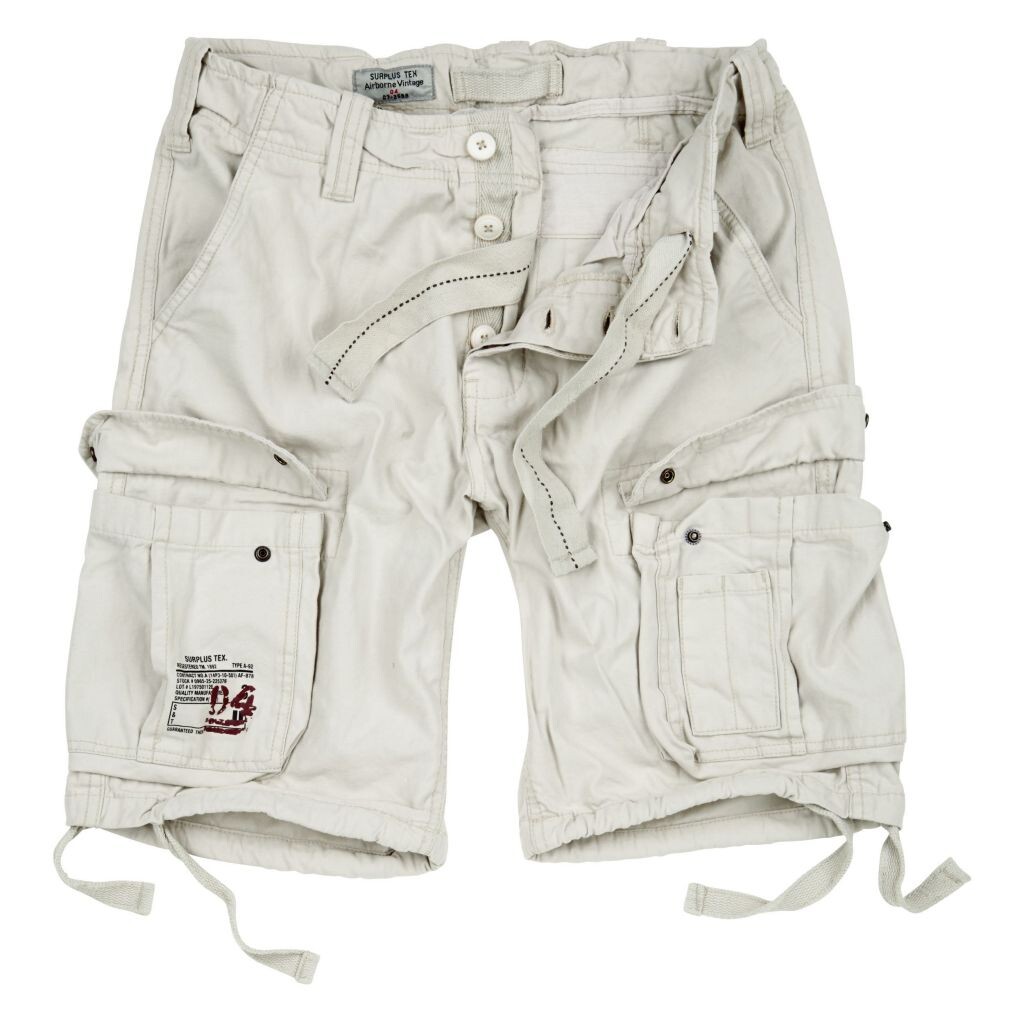 Kraťasy Airborne Vintage Shorts - biele, M