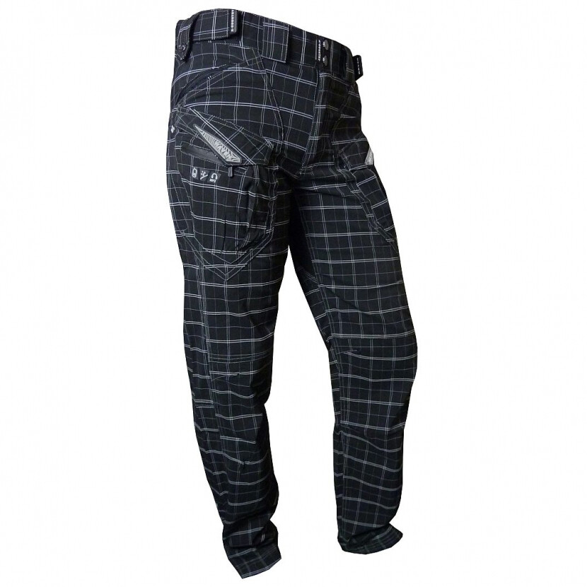 Nohavice pánske Haven Cubes King Size II - čierne-biele, S