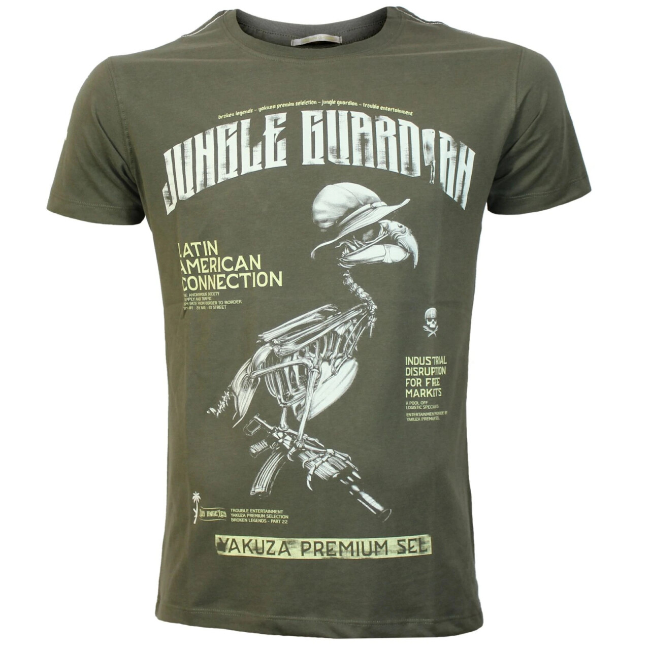 Tričko Yakuza Premium Jungle Guardian - olivové, 3XL