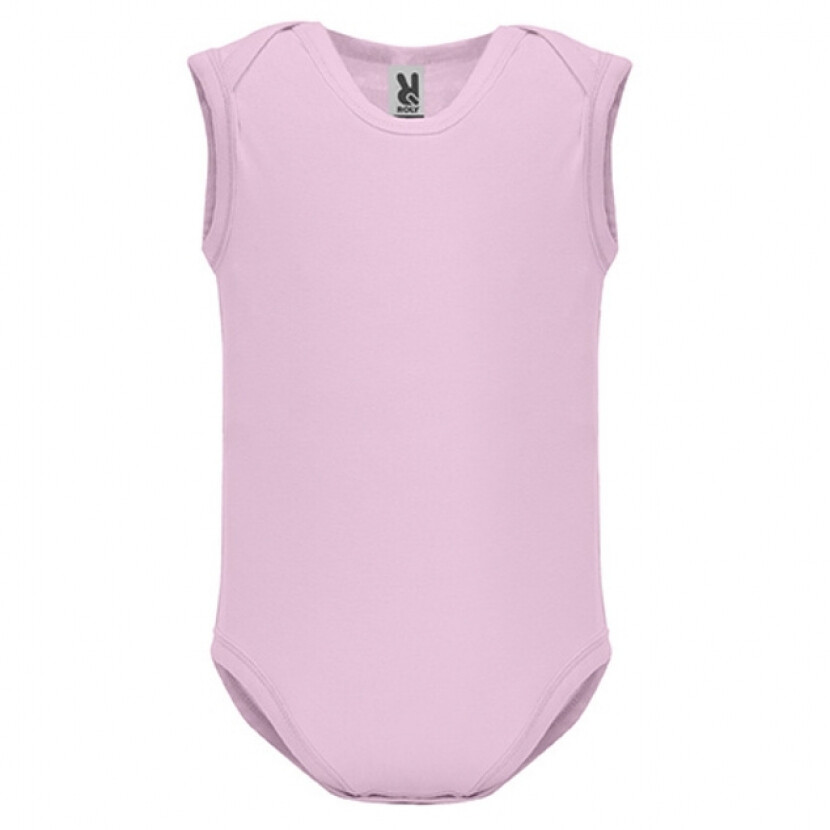 Dojčenské body bez rukávov Roly Sweet - ružové, 6 mesiacov